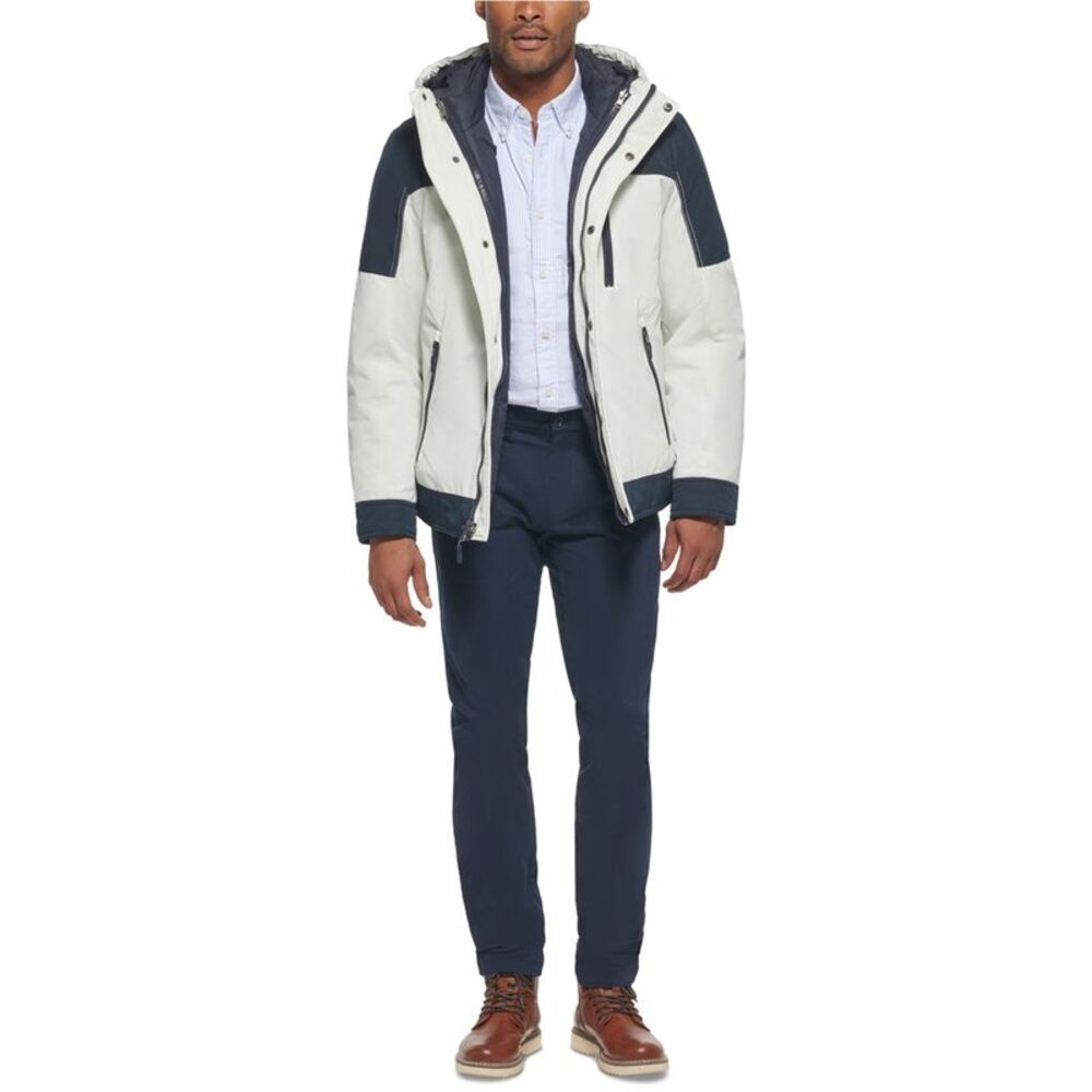 Club Room Mens 3-In-1 Hooded Parka Coat, NWT